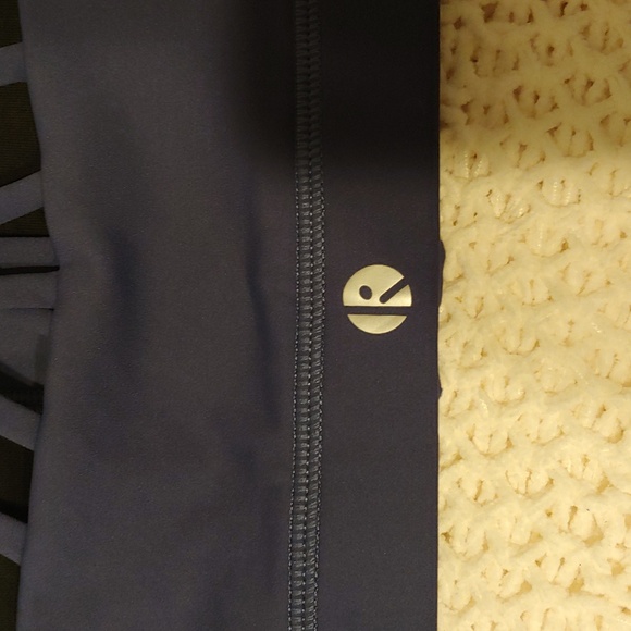 Zip Front Sports Bra Purple Size Medium - Picture 3 of 5